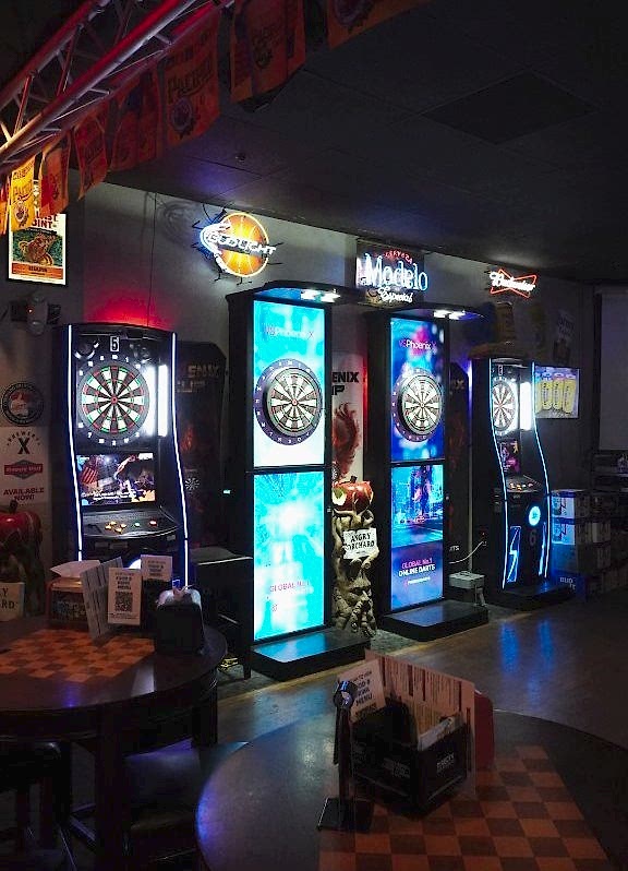 Dart boards at Campus Billiards