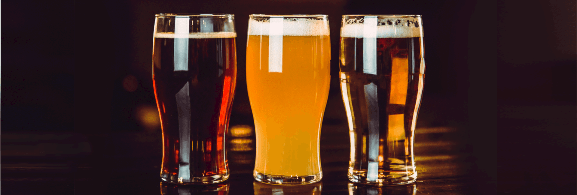 Glasses of Light and Dark Beer